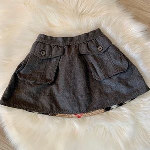 Girls Burberry Skirt Size 4Y, Gray